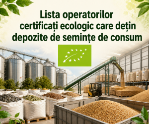 Lista operatorilor certificați ecologic care dețin depozite de semințe de consum